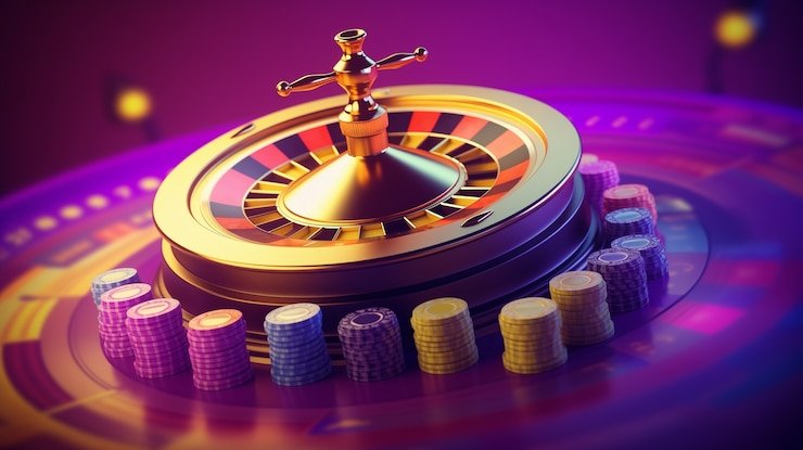 Live game show studio with host and real-time broadcast display